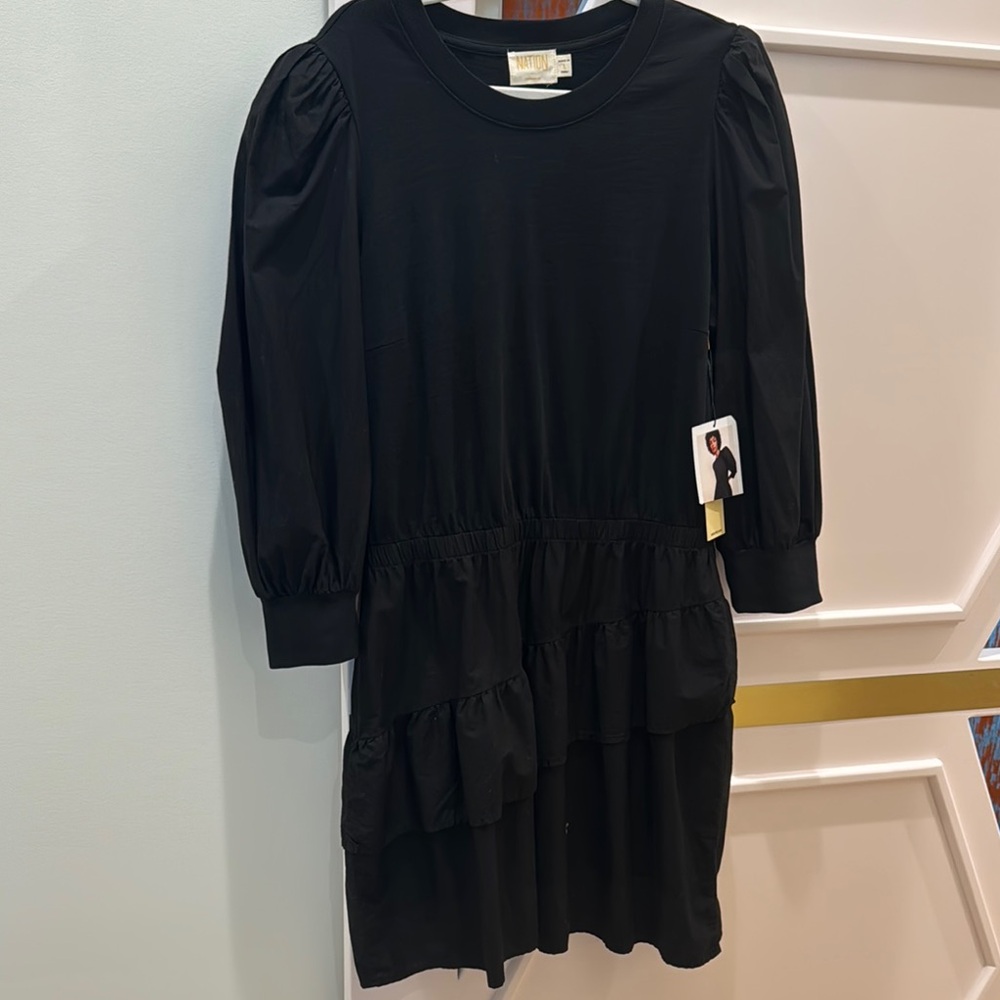 Nation size large black dress